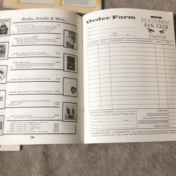 Boy Toy by Mail - Madonna Fan Club Merchandise Catalogs - Bundle of 3 - Picture 5 of 11